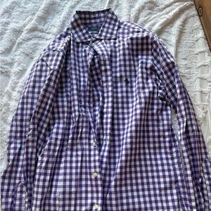 Polo by Ralph Lauren Purple Plaid Dress Shirt